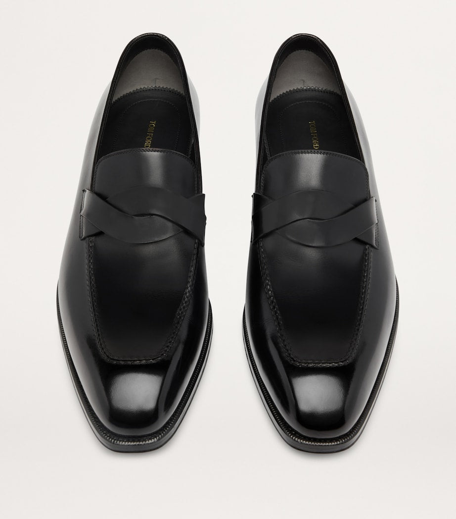 Burnished Leather Elkan Loafers