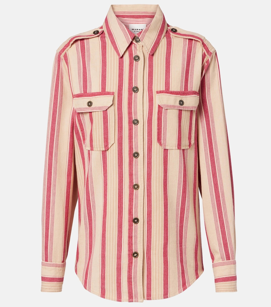Marant Etoile - Gelva striped cotton shirt