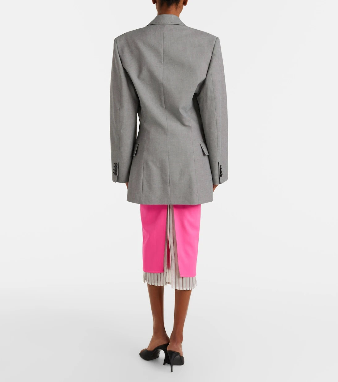 The Attico - Virgin wool pencil skirt