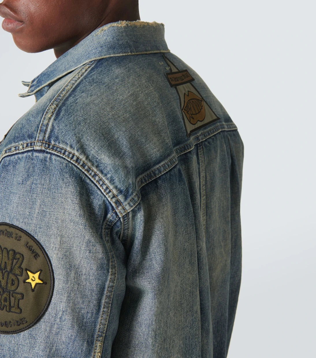 Sacai - x Mark Gonzales denim jacket