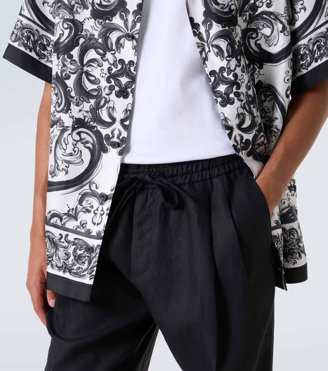 Dolce&Gabbana - Linen straight pants