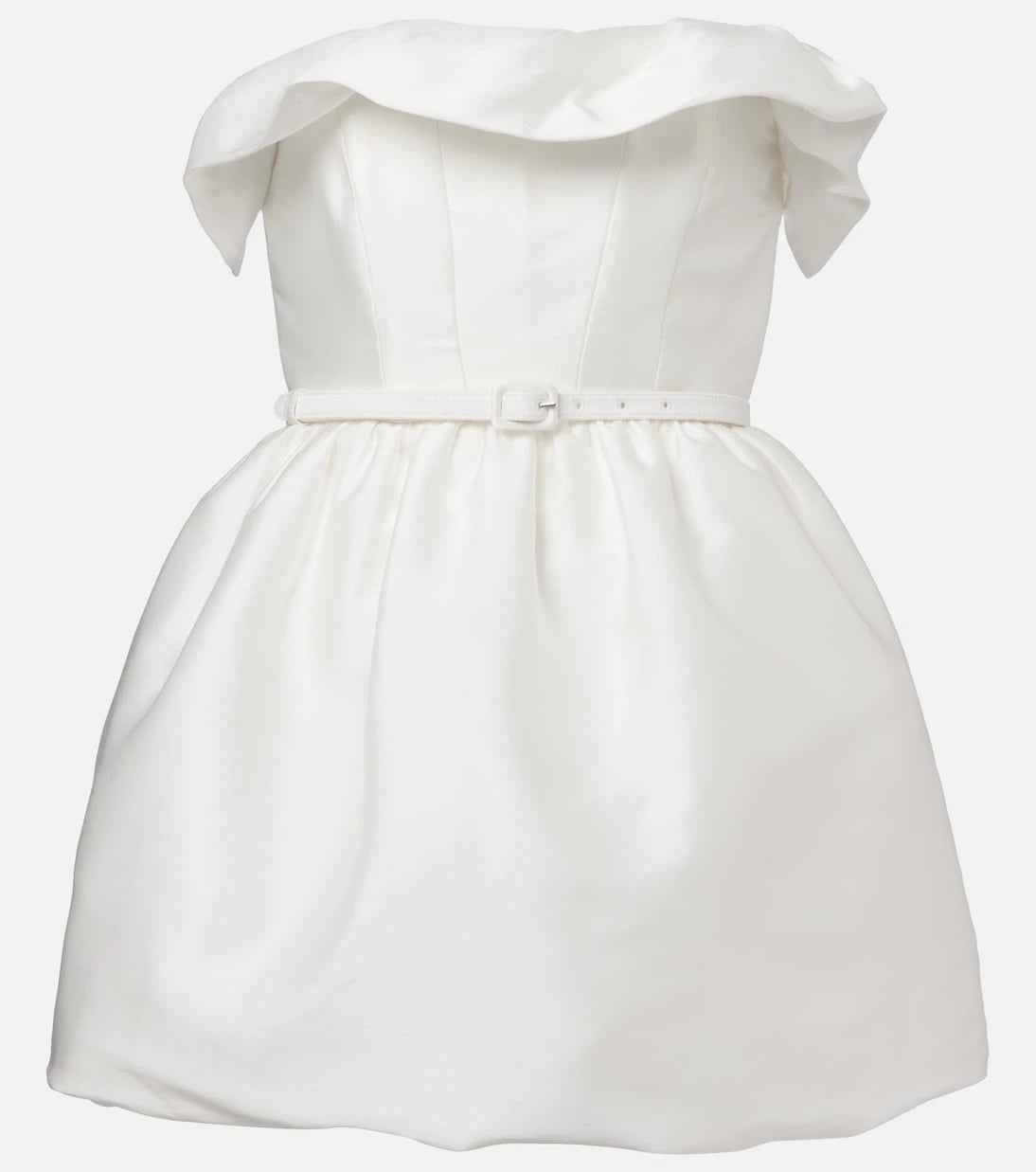 Roland Mouret - Ruffled draped strapless minidress