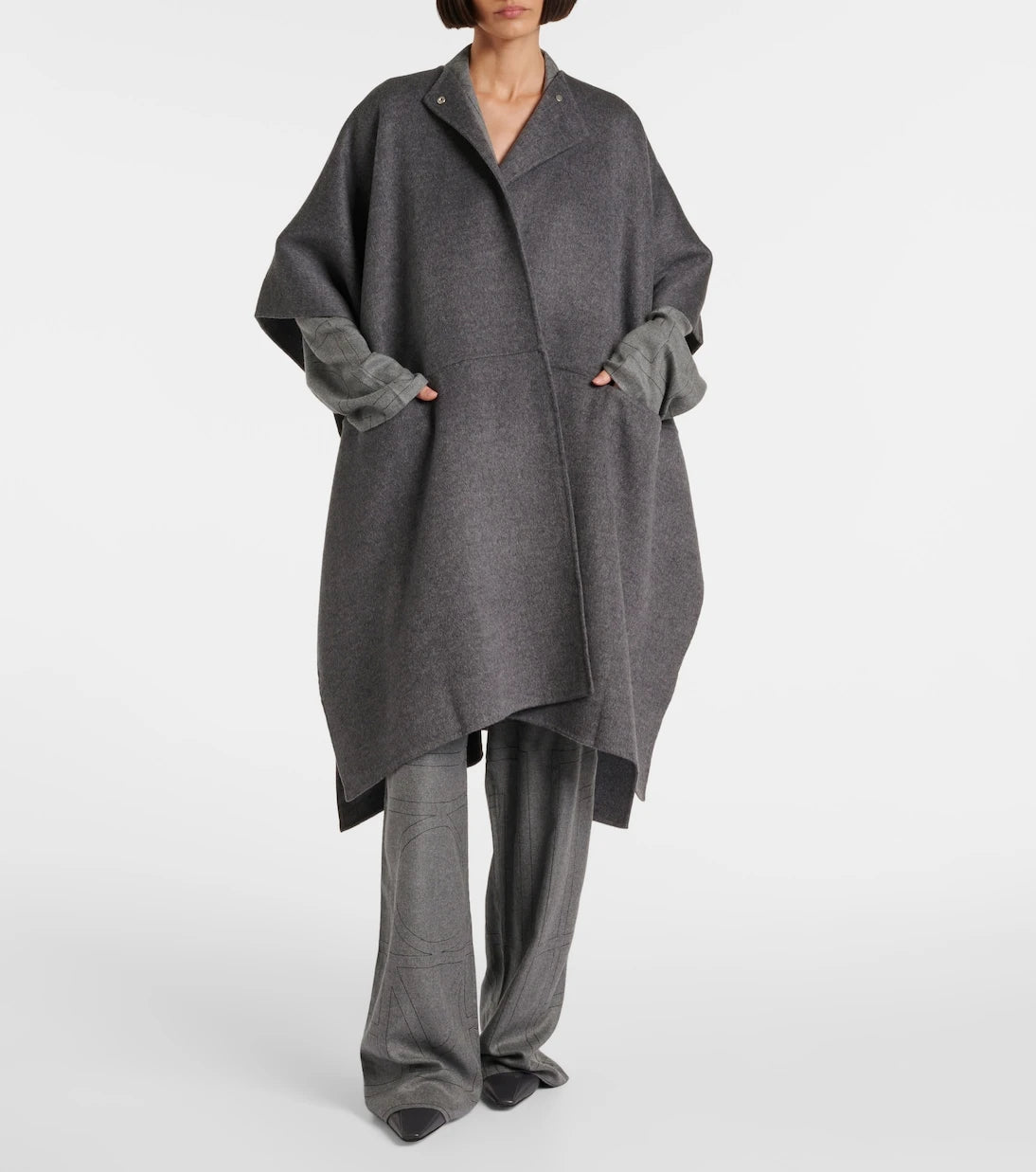 Toteme - Doublé scarf wool coat