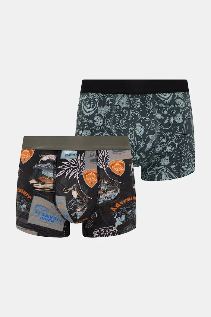Medicine erkek pamuklu elastan boxer 2'li paket