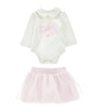 Monnalisa Bodysuit and Skirt Set (1-9 Months)