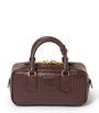 Brown Leather Arcadie Top-Handle Bag
