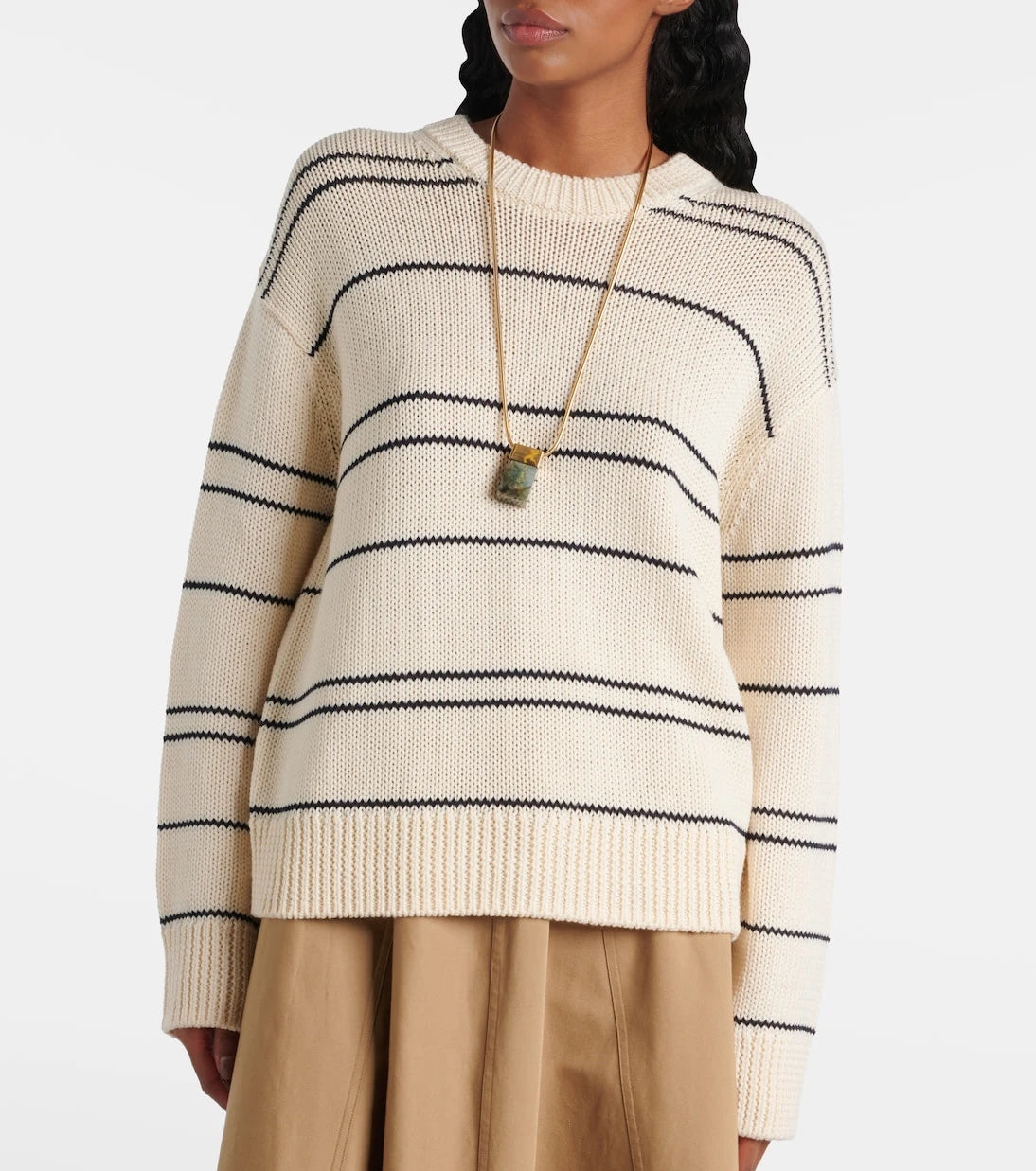 Vince - Striped wool-blend sweater