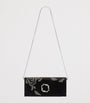 Malone Souliers Black Satin Embellished Vivien Clutch Bag