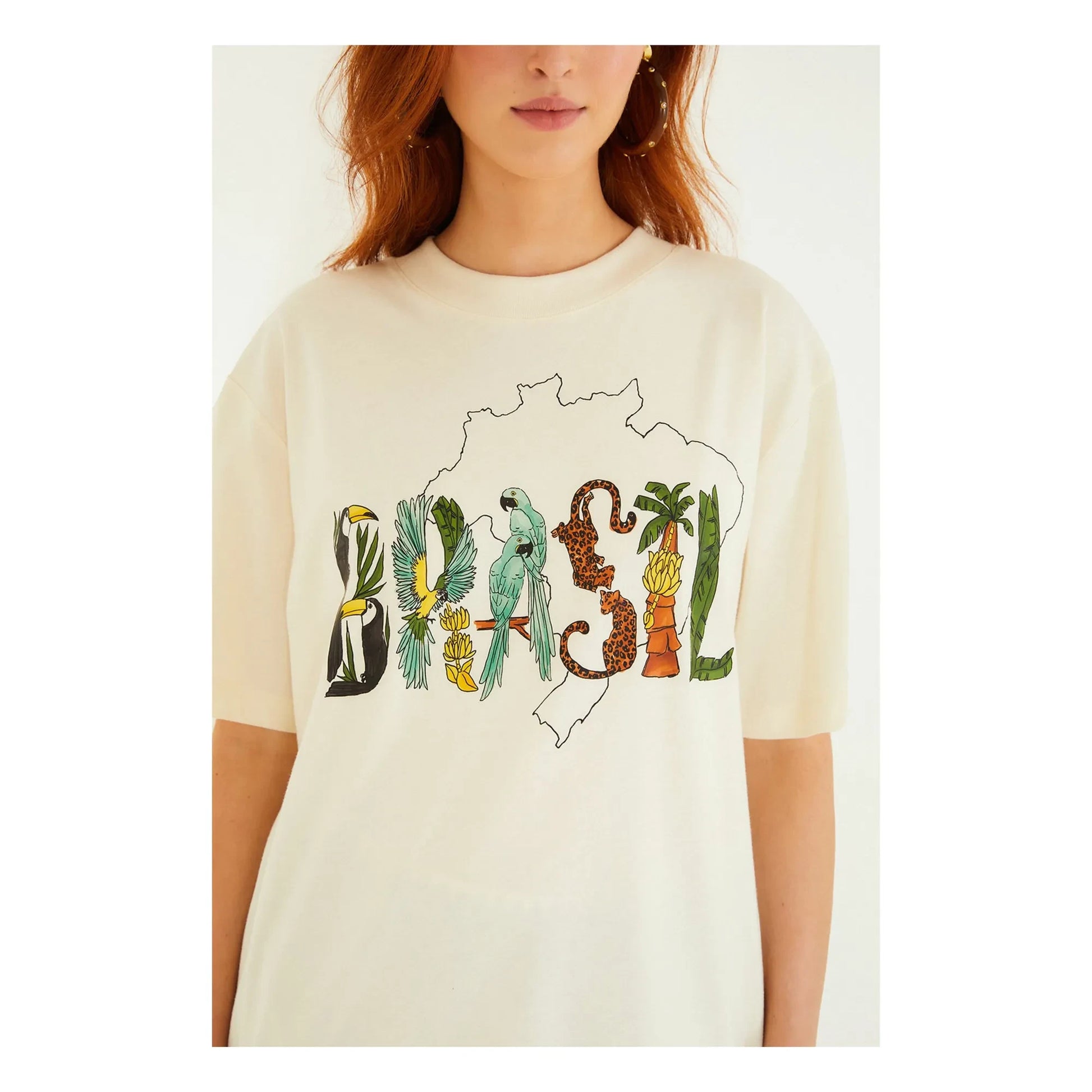 Farm Rio - Brasil T-shirt | Ecru