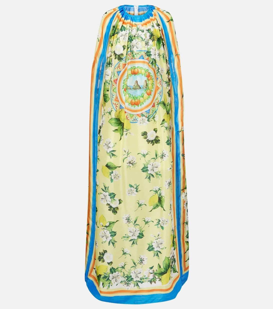 Dolce&Gabbana - Printed silk cape