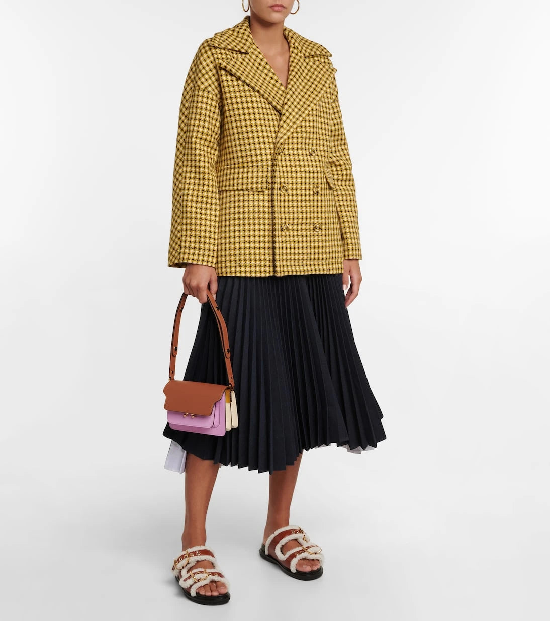 Plan C - Houndstooth wool blazer