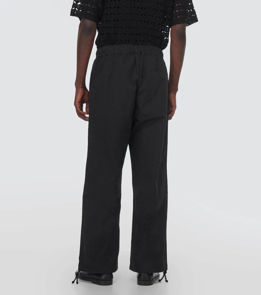 Commas - Cotton-blend high-rise pants