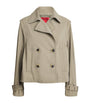 Green Nylon Hybrid Pea Coat