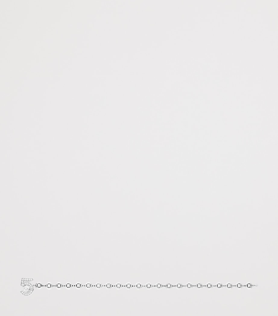 White Gold and Diamond Eternal N°5 Diamond Line Bracelet