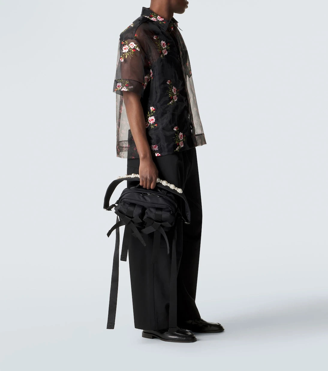 Simone Rocha - Classic Bow embellished shoulder bag