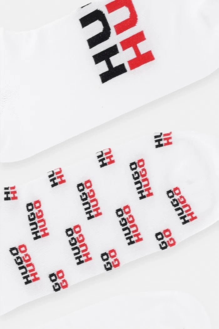 HUGO erkek çorap 3P AS LOGO AOP CC 3'lü