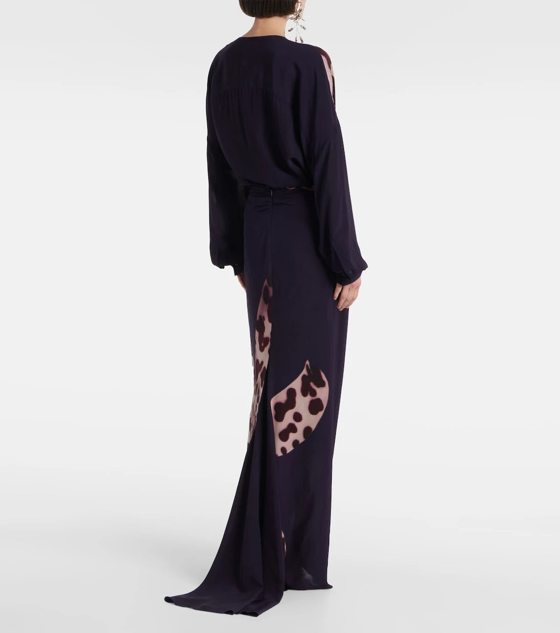 Dries Van Noten - Printed maxi skirt