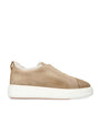 Brown Suede Victory Slip-On Sneakers