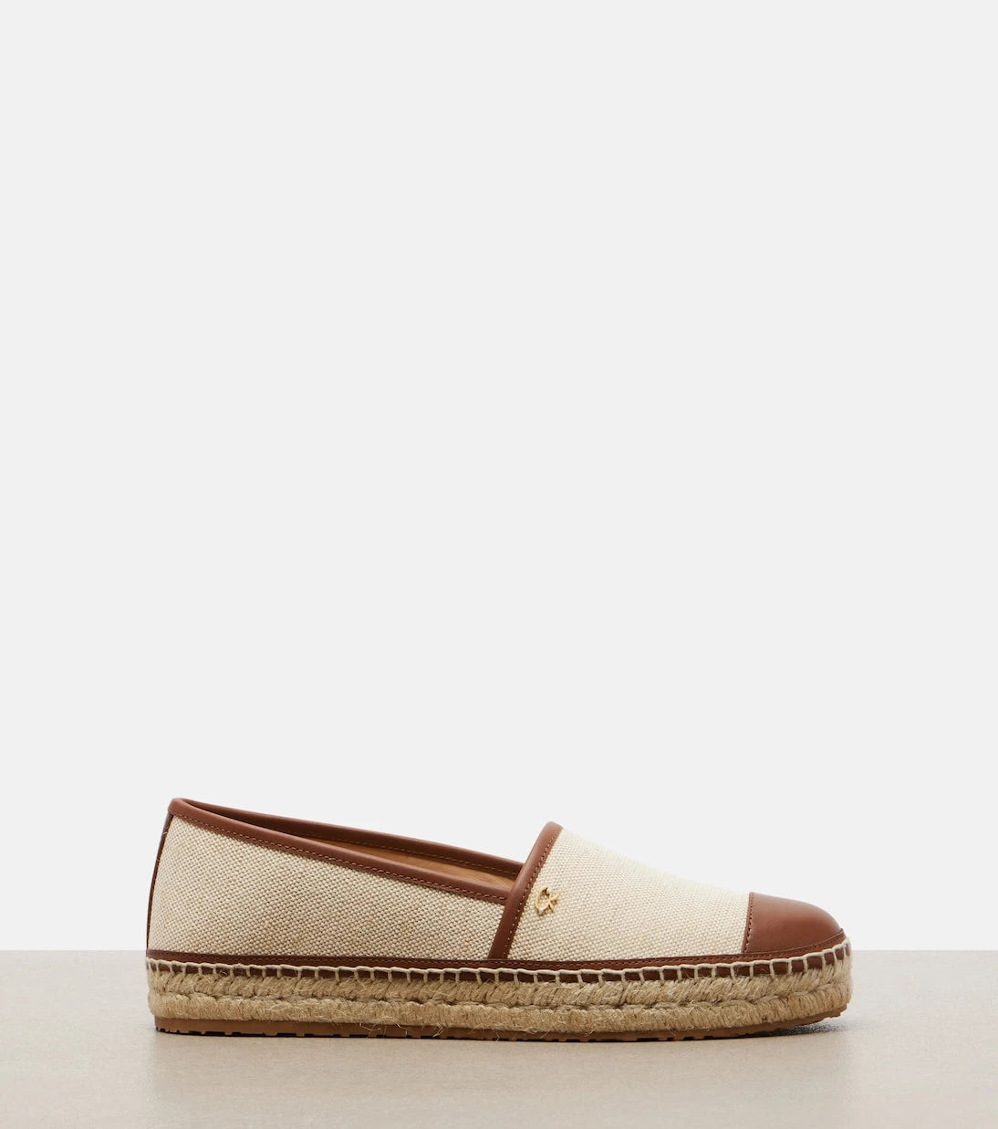 Gianvito Rossi - Leather-trimmed canvas espadrilles