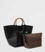 Large Leather Ralph Tote Bag