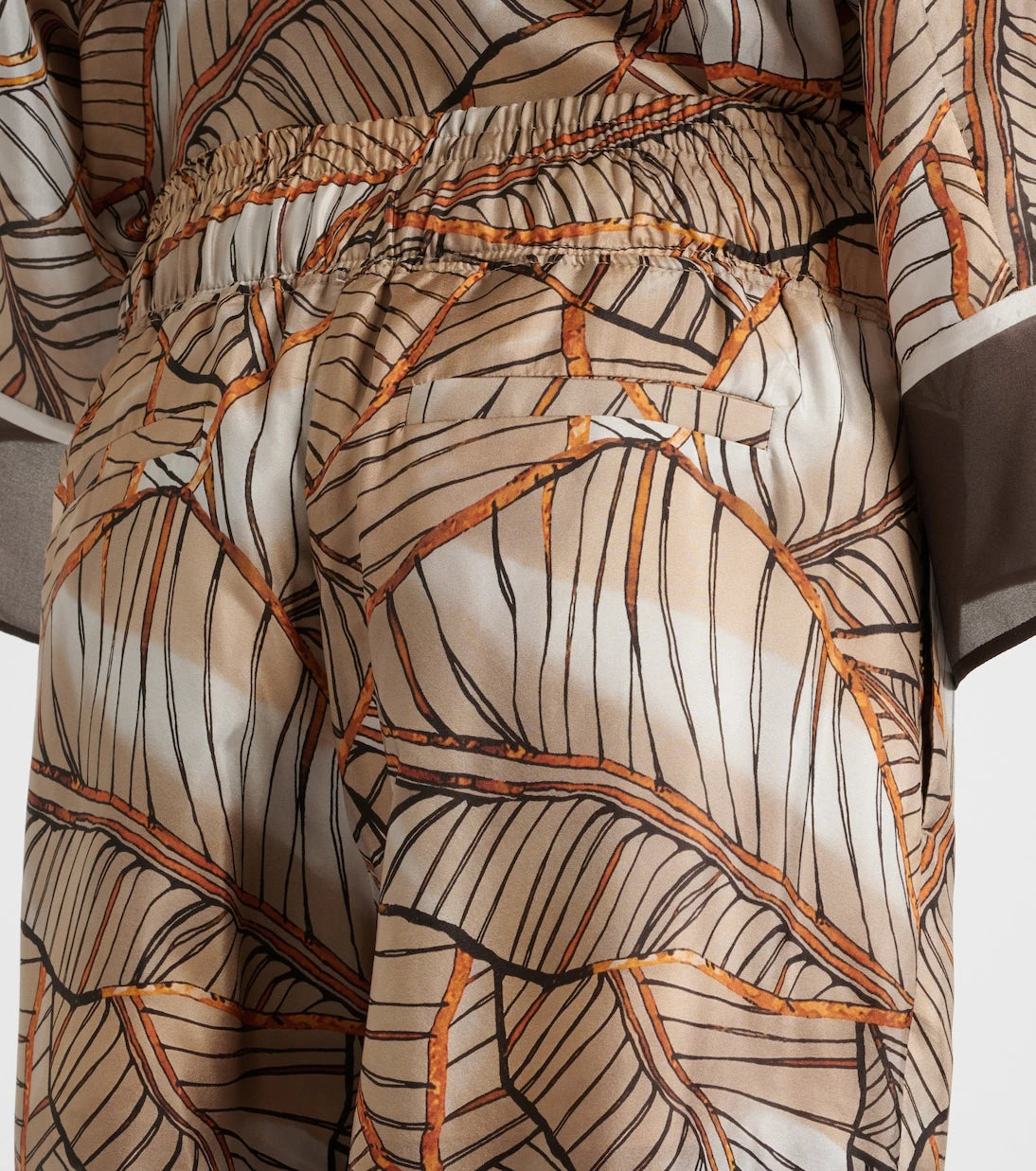 Brunello Cucinelli - Printed silk wide-leg pants