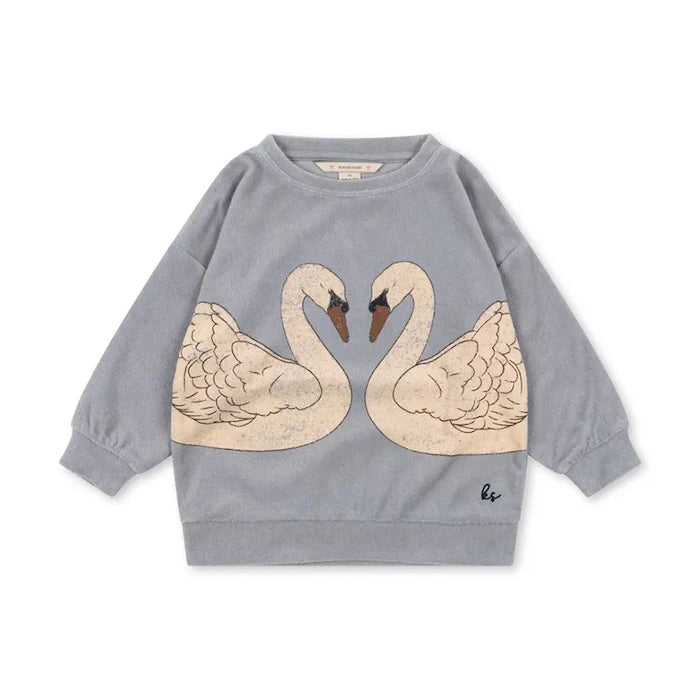Konges Sløjd суичър за деца с памук ITTY SWEATSHIRT GOTS