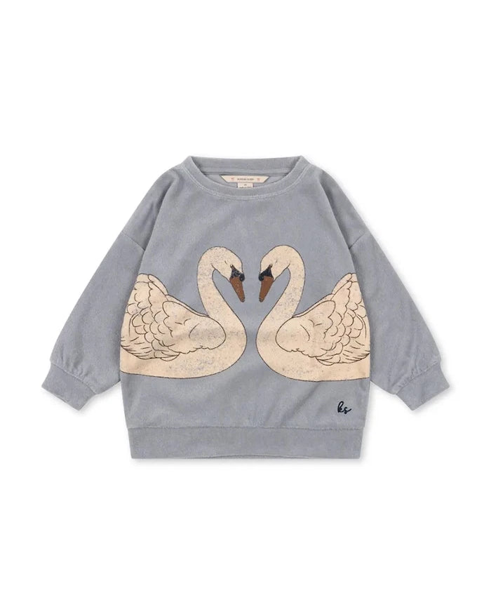 Konges Sløjd çocuk pamuklu sweatshirt ITTY SWEATSHIRT GOTS