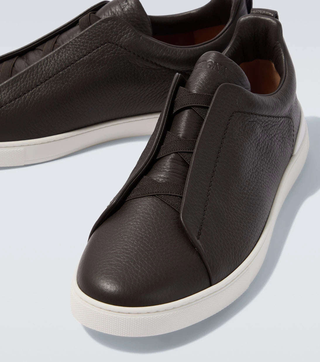 Zegna - Triple Stitch leather sneakers