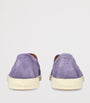 Purple Suede Loafers