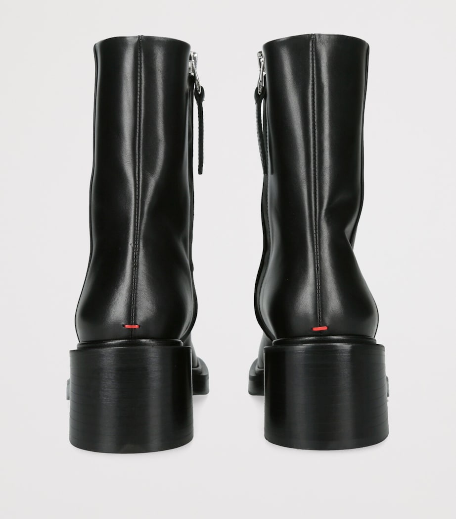 aeyde Black Leather Teddy Ankle Boots 65