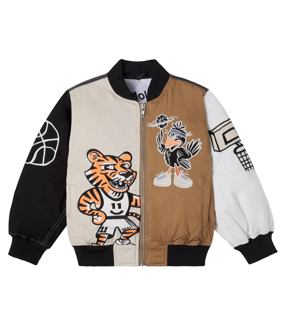 Molo - Embroidered cotton bomber jacket