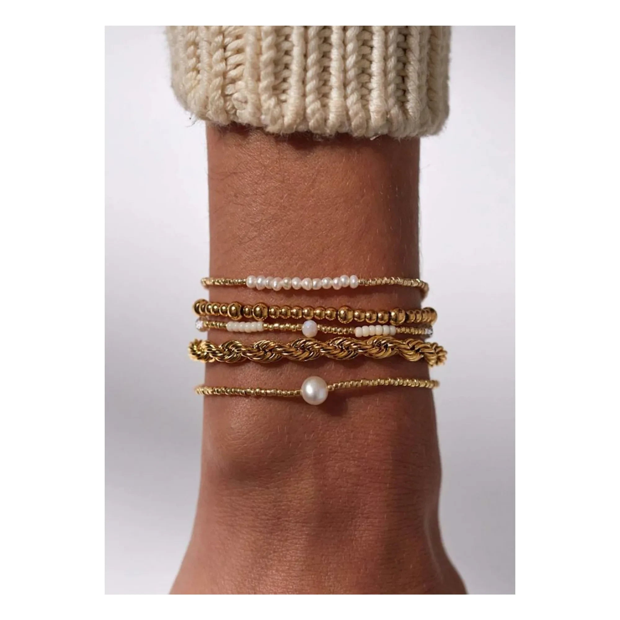 Anni Lu - Pearly bracelet | Gold