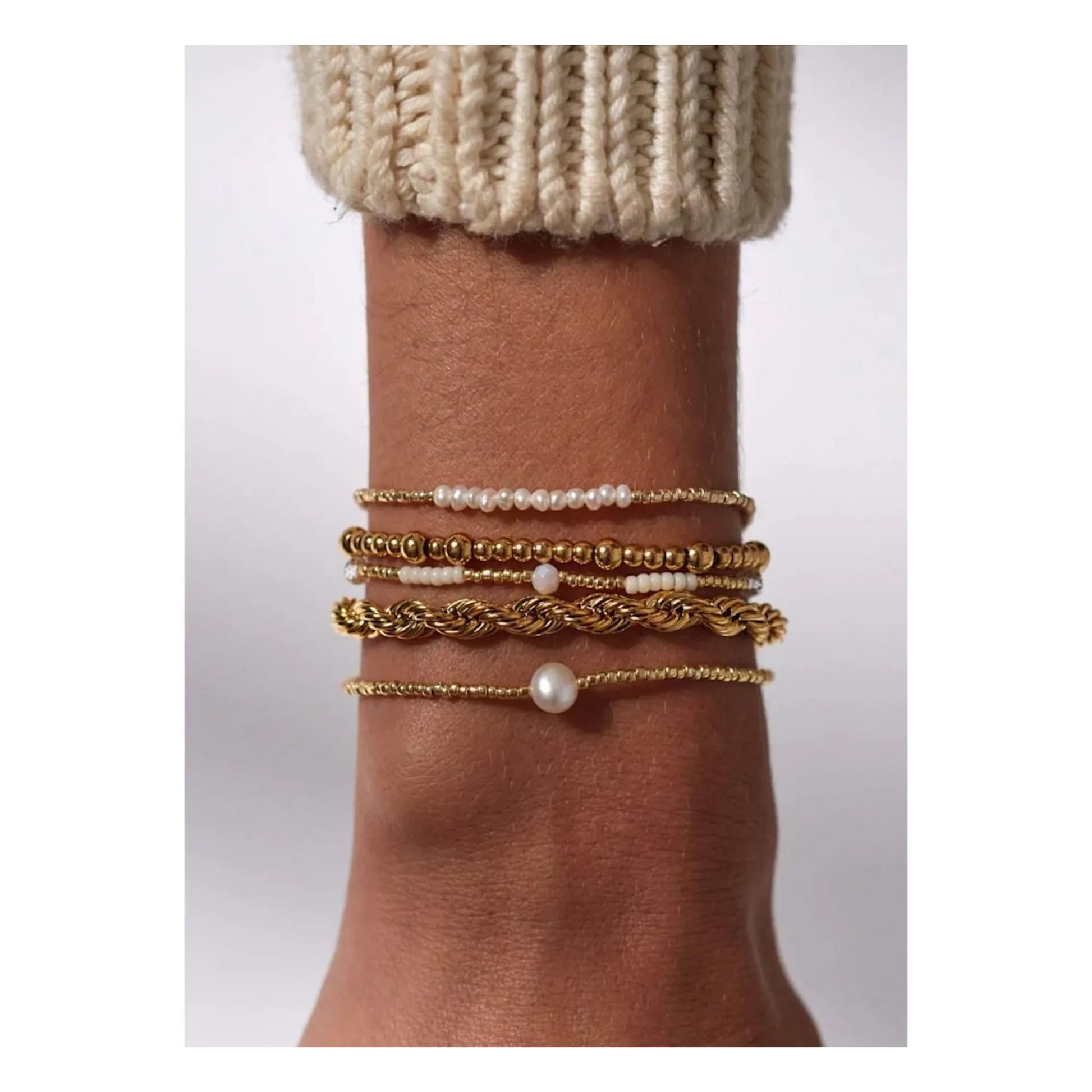 Anni Lu - Pearly bracelet | Gold