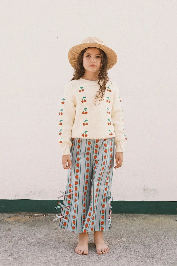 Tinycottons MINI CHERRIES SWEATER Çocuk Pamuklu Kazak