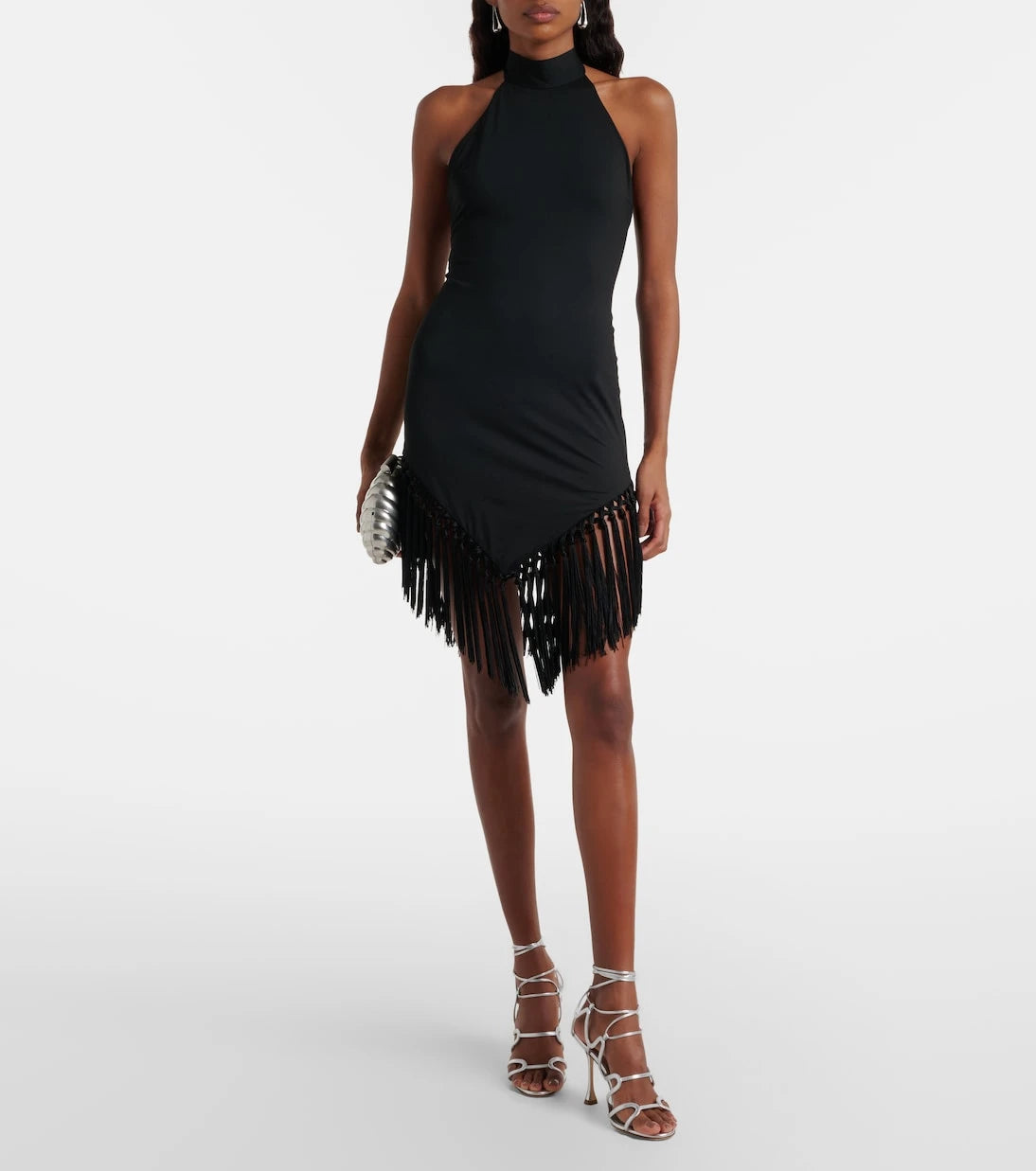 Taller Marmo - Ares fringed jersey minidress
