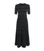 Fragmented Stripes Dress BLACK/IVORY