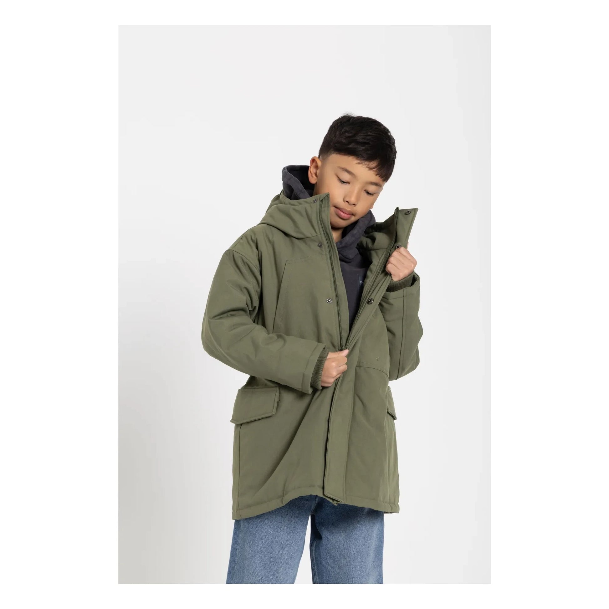 Finger in the nose - Oden Quilted Lined Parka | Khaki