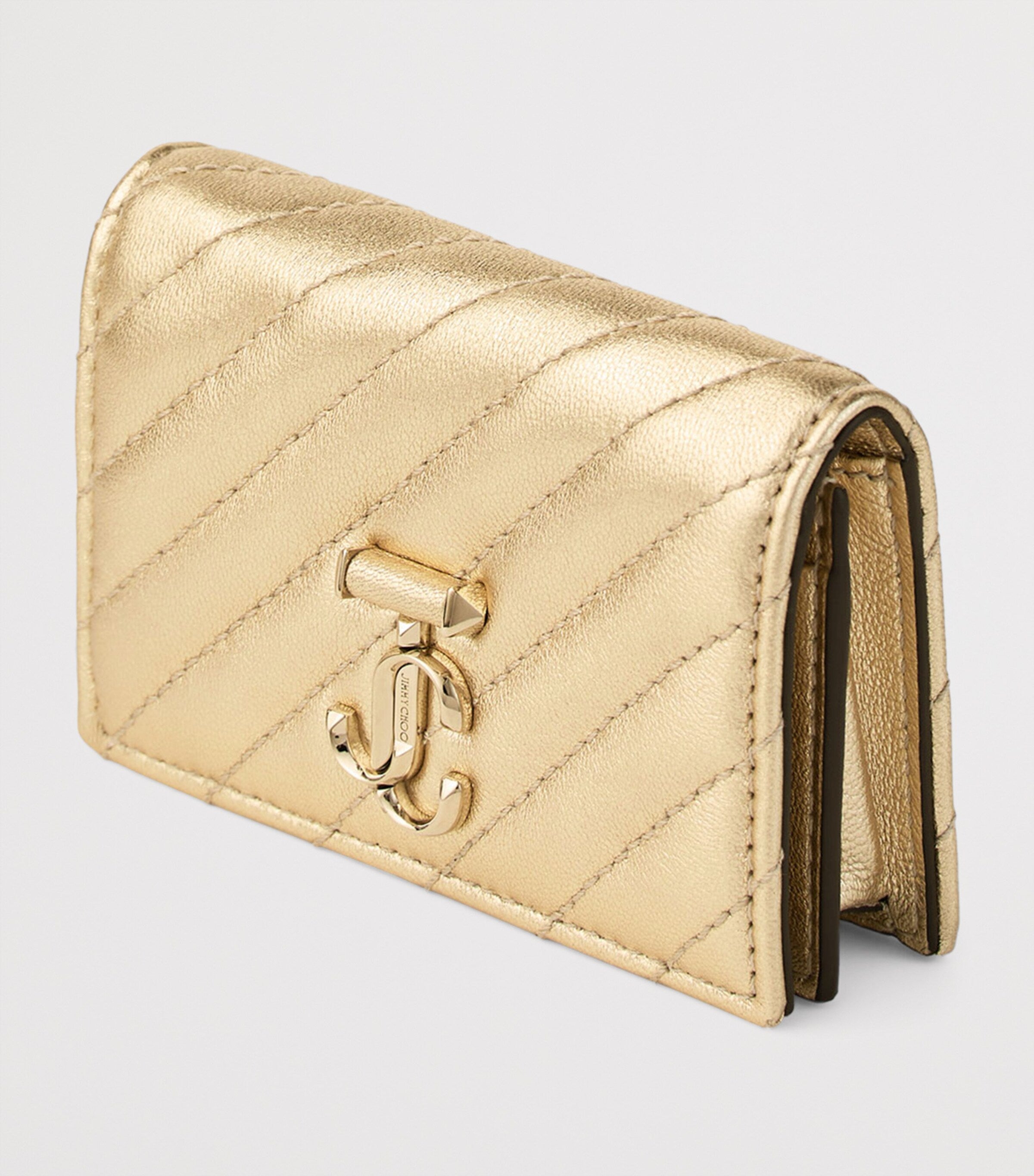 Jimmy Choo Gold Curve Nello Leather Wallet