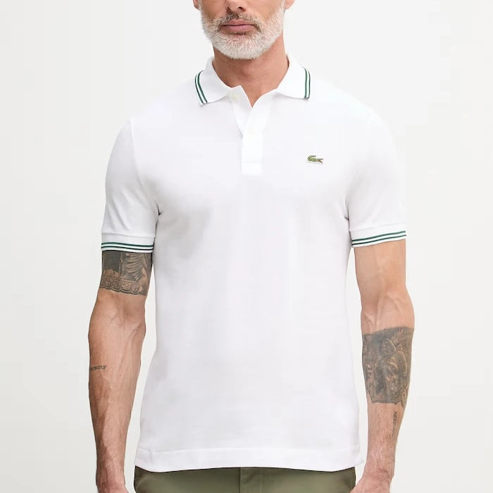Lacoste тениска с яка мъжка от памук