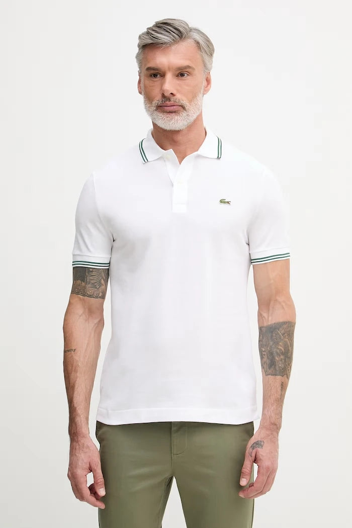 Lacoste тениска с яка мъжка от памук