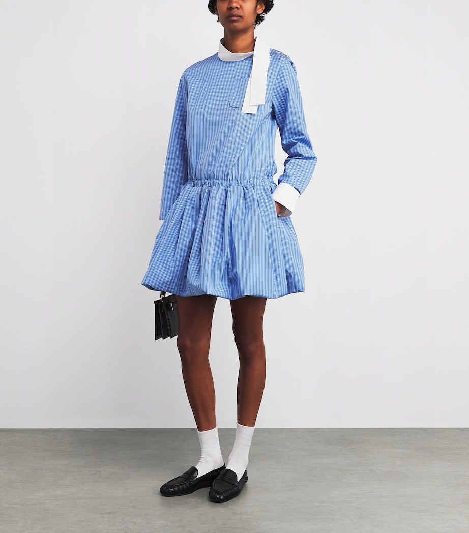 Patou Blue Bloomer Mini Dress