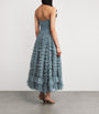 Needle & Thread Blue Strapless Hattie Maxi Dress