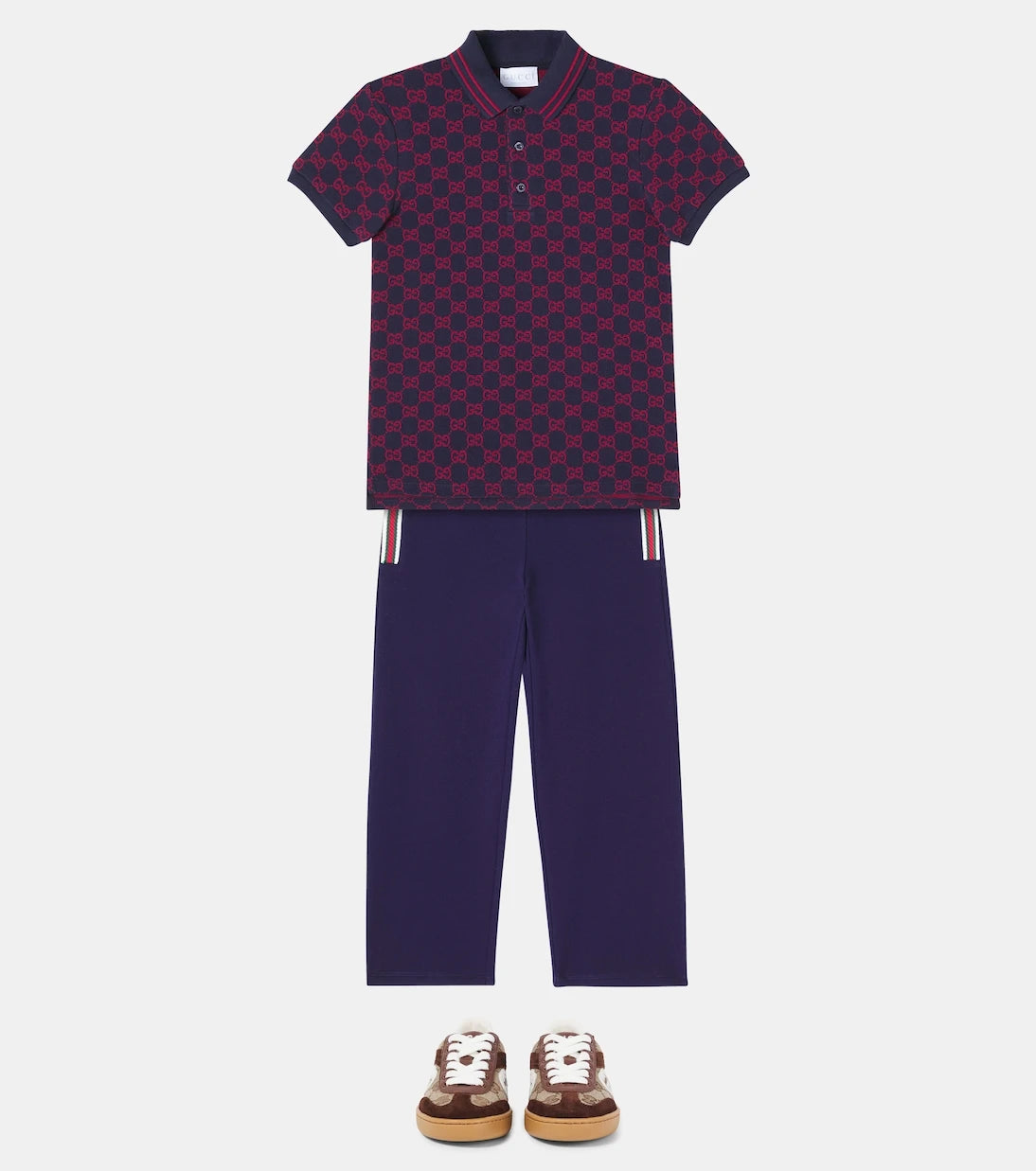 Gucci Kids - GG cotton polo shirt