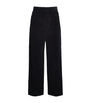 Black Cotton Corduroy Trousers