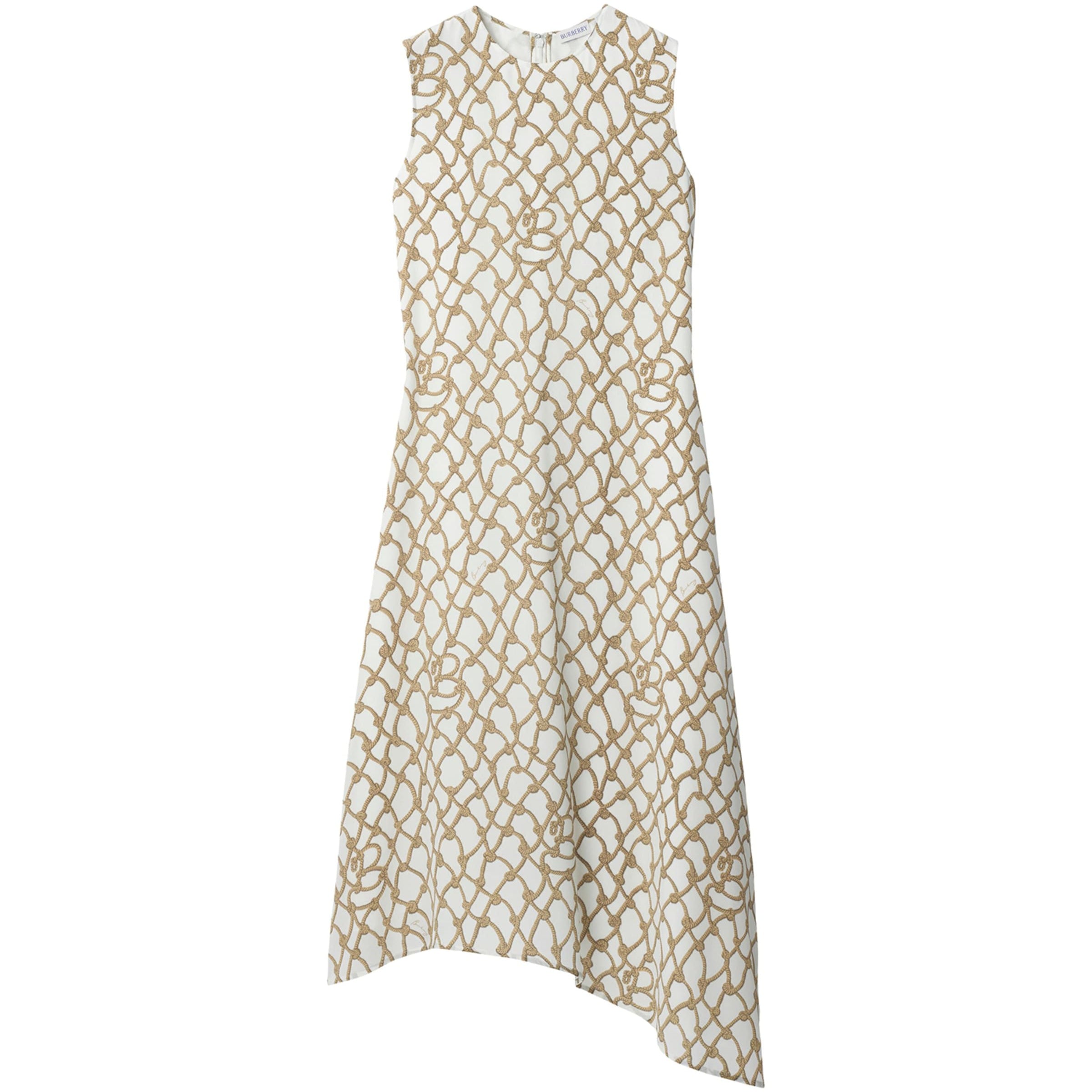 Multi Silk Knot Print Dress