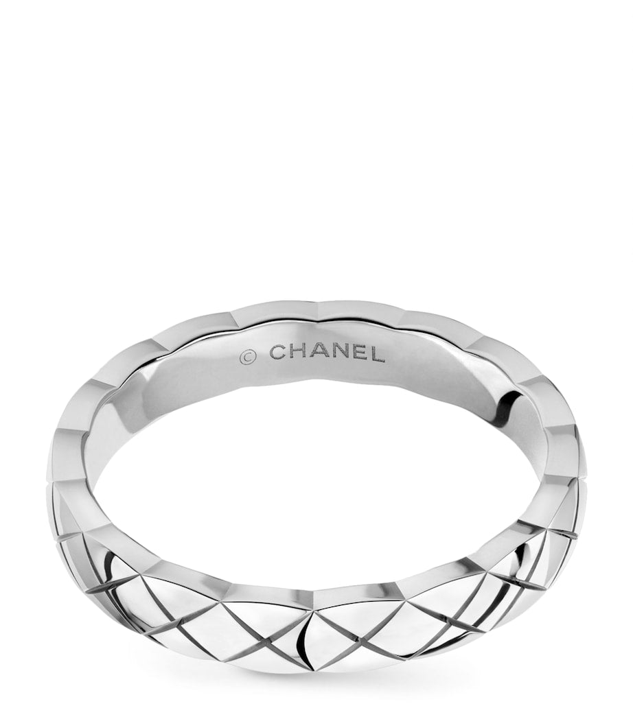 CHANEL White Gold Coco Crush Ring