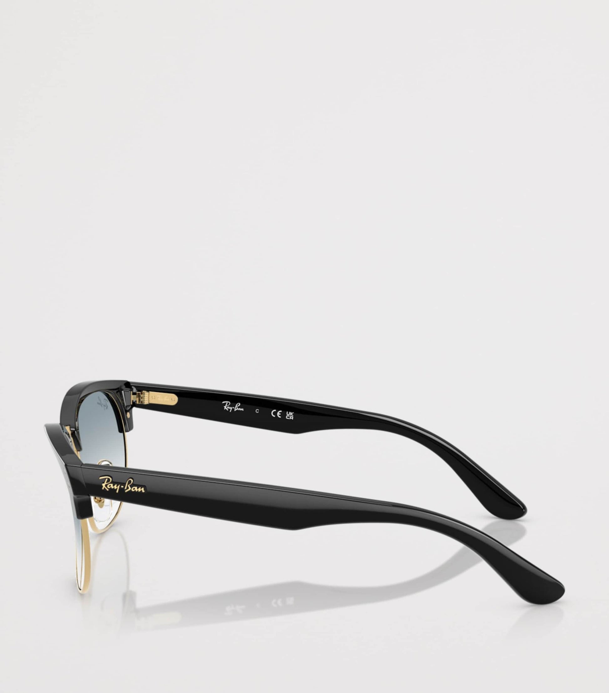 Black Clubmaster Reverse Square Sunglasses