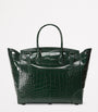 Green Alligator Leather Ricky 33 Top-Handle Bag