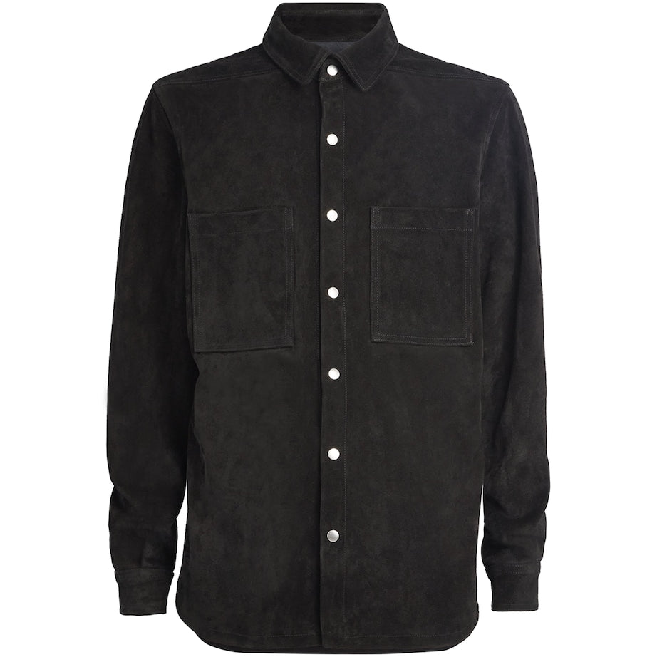 Black Suede Overshirt