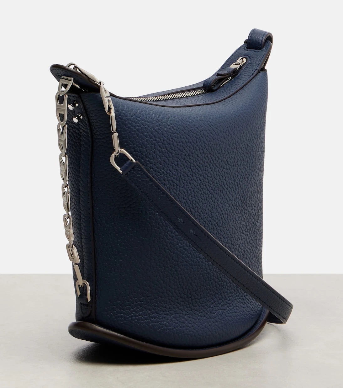 Delvaux - Pin Twist Medium leather crossbody bag